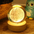 Moon 3D Crystal Ball lamps with Base