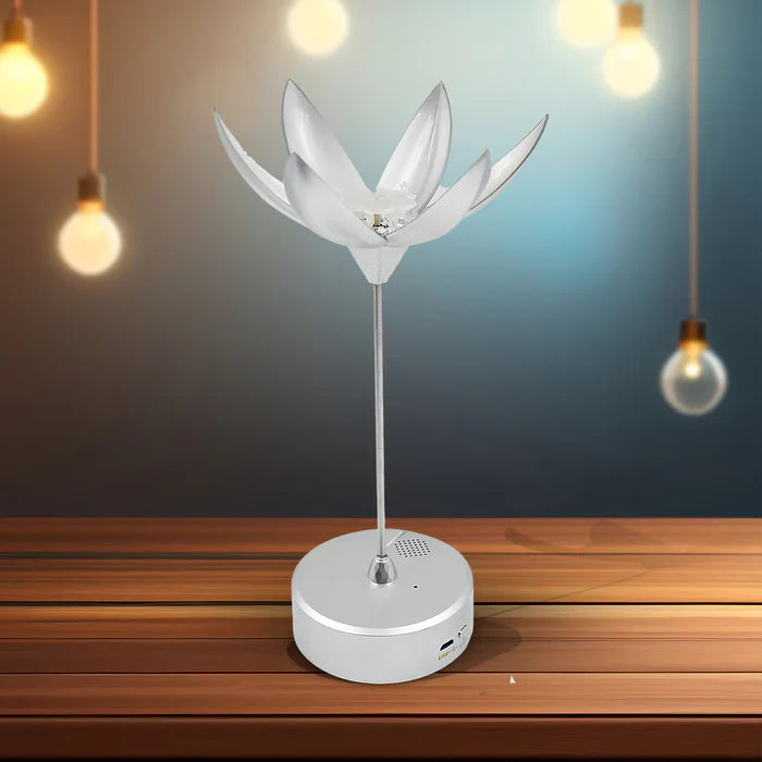 Lotus Flower Lamp with Music & Touch Control