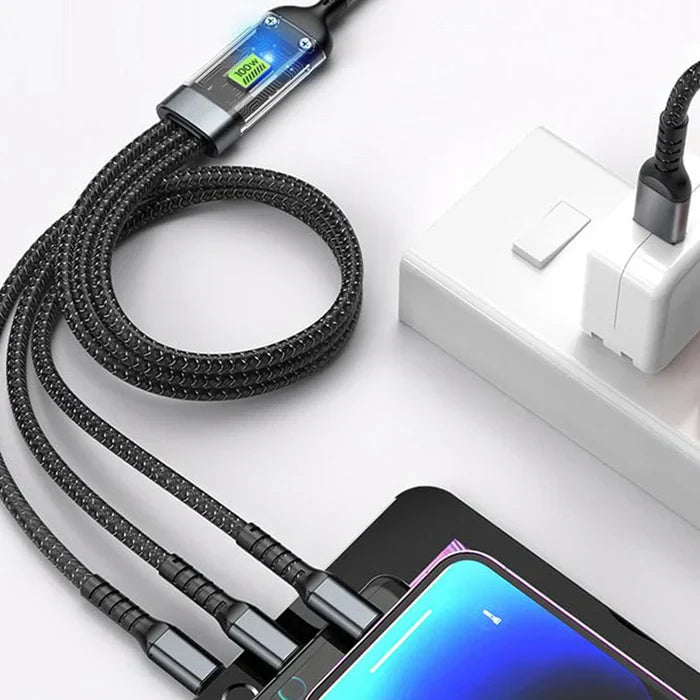 3-in-1 Super Fast Charging Cable 100w