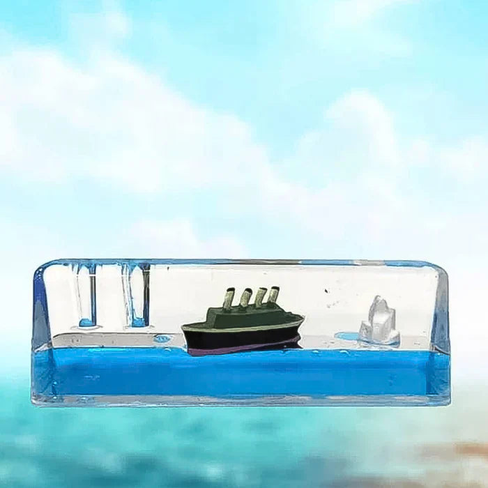 Unsinkable Cruise Ship Floating Water Ornament for Car, Desk, or Home Decor