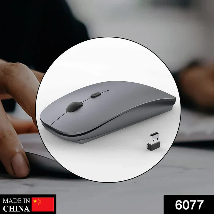 Slim Cordless Computer Mouse with Nano USB Receiver