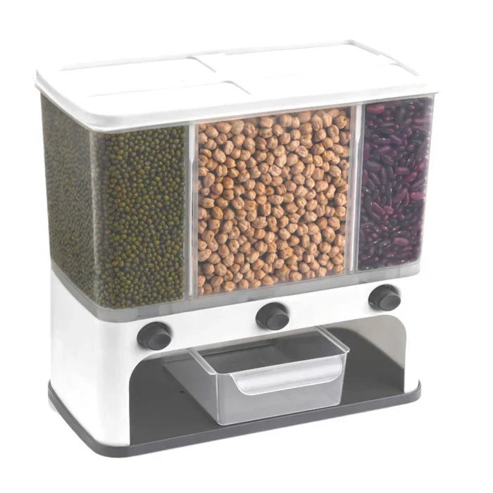 6-Grid Wall-Mounted Dry Food Storage Dispenser