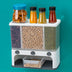 6-Grid Wall-Mounted Dry Food Storage Dispenser