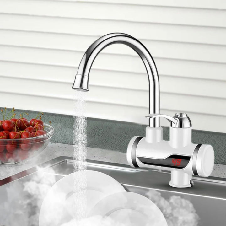 Stainless Steel LED Digital Display Instant Heating Electric Water Heater Faucet Tap