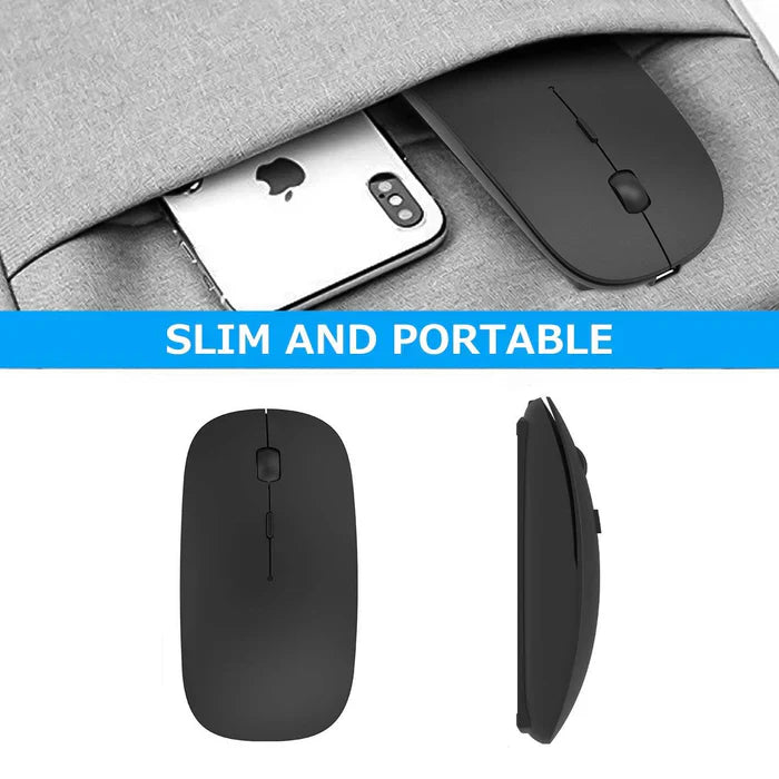 Slim Cordless Computer Mouse with Nano USB Receiver