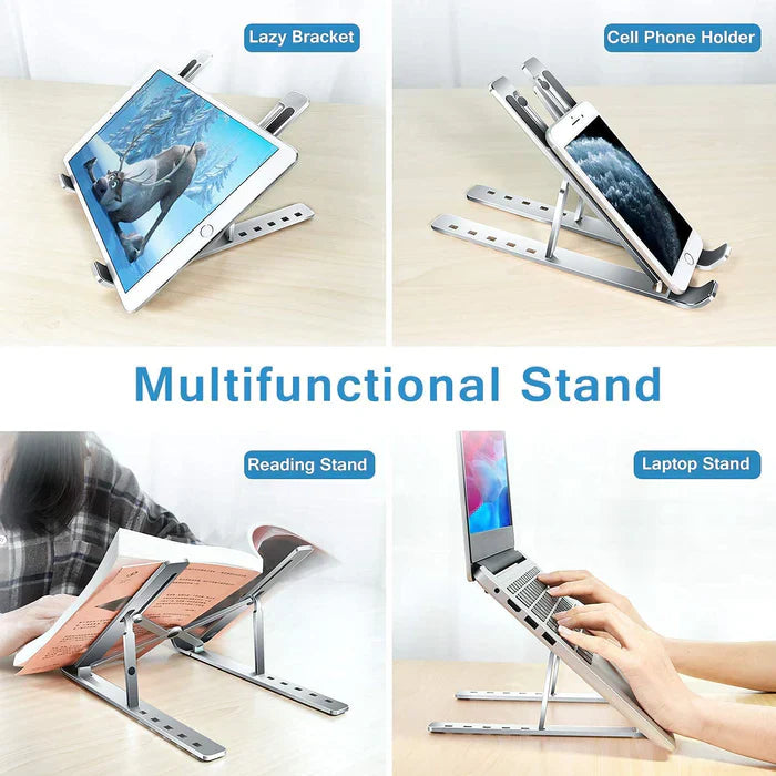 Portable Metal Laptop Stand with 6 Adjustable Angles